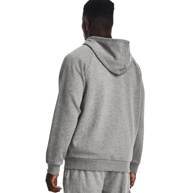 UA Rival Fleece FZ Castlerock Light Heather