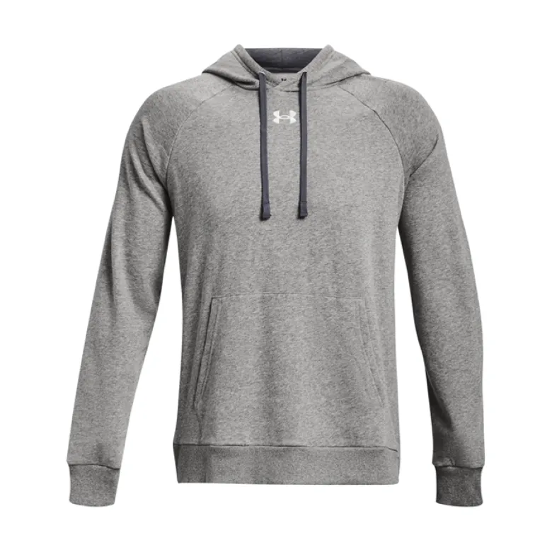 UA Rival Fleece Hoodie Castlerock Light Heather