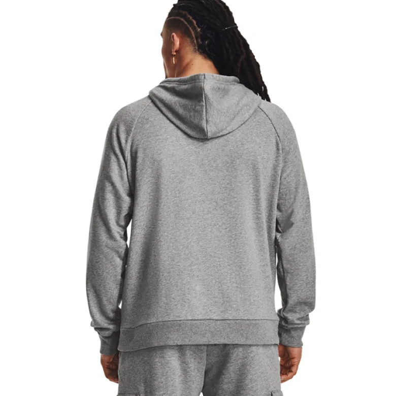 UA Rival Fleece Hoodie Castlerock Light Heather