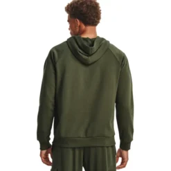 UA Rival Fleece Hoodie Marine OD Green