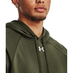UA Rival Fleece Hoodie Marine OD Green
