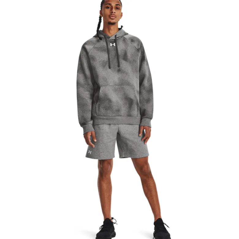 UA Rival Fleece Shorts Castlerock Light Heather