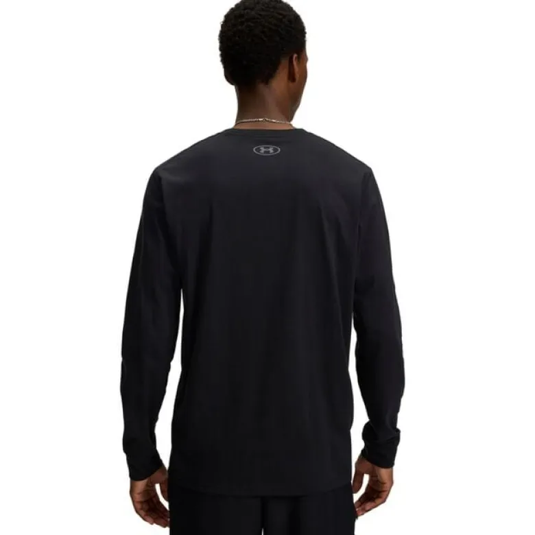 UA Sportstyle Left Chest LS Black