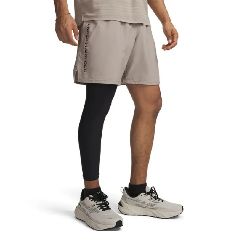 UA Tech Woven Wordmark Short Timberwolf Taupe