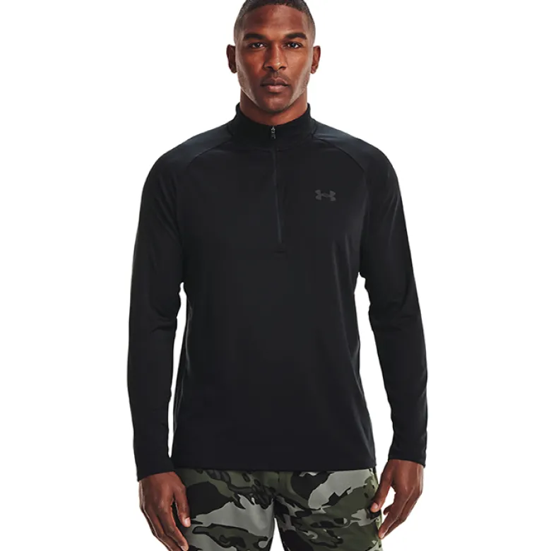 UA Tech 2.0 1/2 Zip, Black