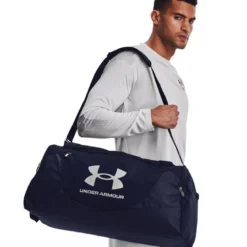 UA Undeniable 5.0 Duffle Medium, Midnight Navy/Metallic Silver
