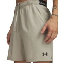 UA Vanish Wven Short 2.0 6in Timberwolf Taupe