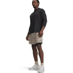 UA Vanish Wven Short 2.0 2n1 Timberwolf Taupe