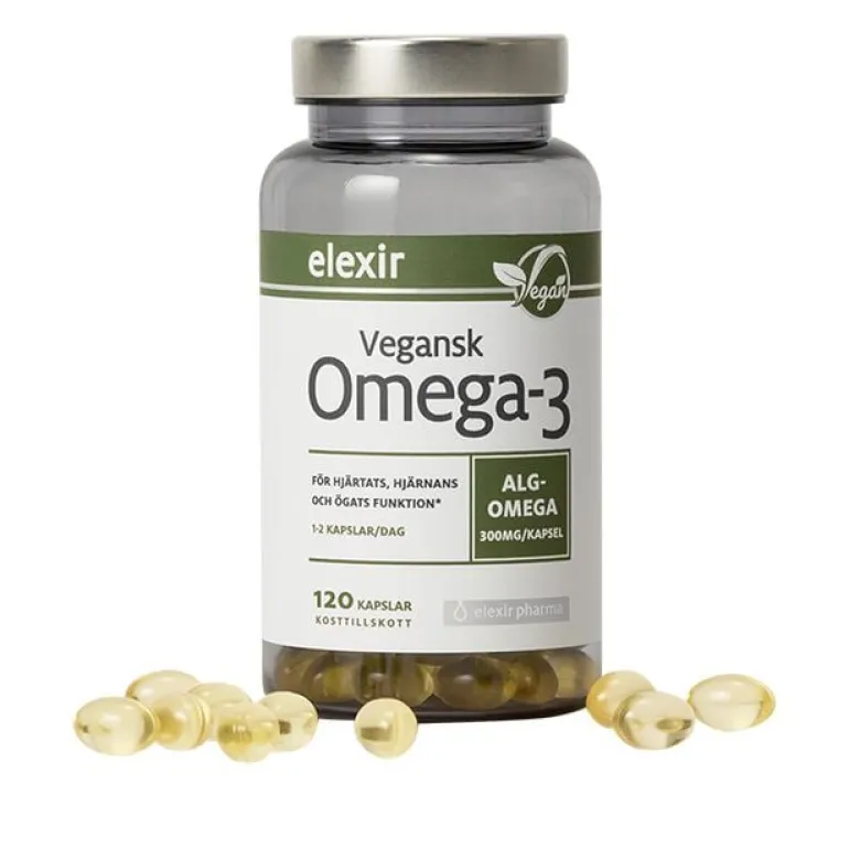 Vegansk Omega-3 120 kapslar