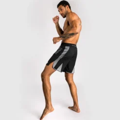 Venum Adrenaline Fightshorts Black/Silver Grey