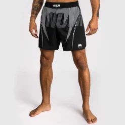 Venum Adrenaline Fightshorts Black/Silver Grey