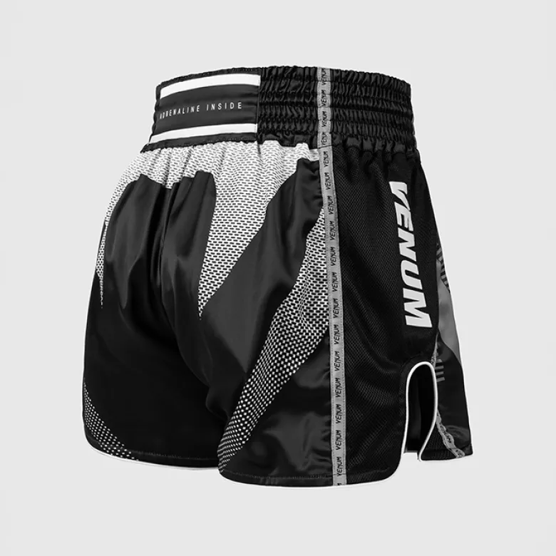 Venum Adrenaline Muay Thai Shorts Black/Silver Grey