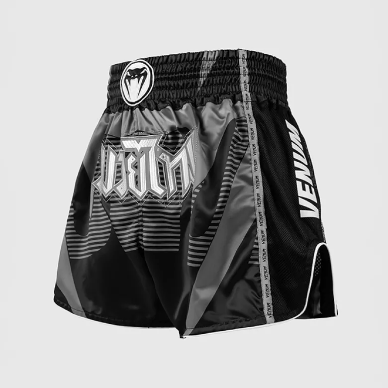 Venum Adrenaline Muay Thai Shorts Black/Silver Grey