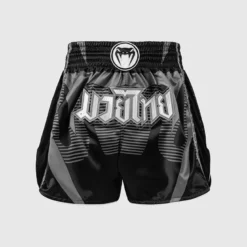 Venum Adrenaline Muay Thai Shorts Black/Silver Grey