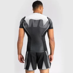 Venum Adrenaline Rashguards Shortsleeves Black/Silver Grey