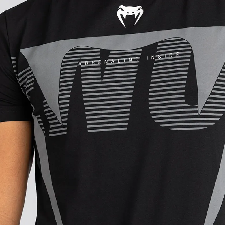 Venum Adrenaline T-Shirt Black/Silver Grey