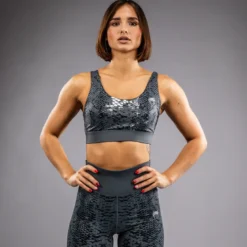Venum Amazonia Womens Sports Bra Dark Grey
