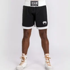 Venum Classic Boxing Shorts, Black/White