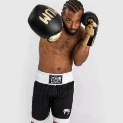 Venum Classic Boxing Shorts, Black/White