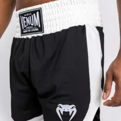 Venum Classic Boxing Shorts, Black/White