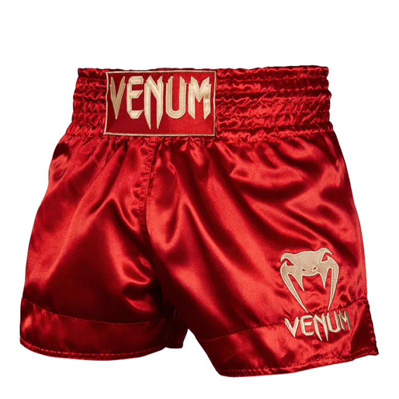 Venum Classic Muay Thai Short Bordeaux/Gold