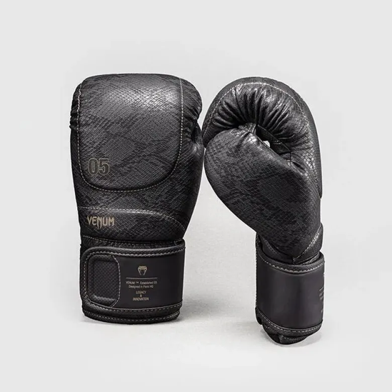 Venum Impact Evo Scales Boxing Gloves Dark Grey