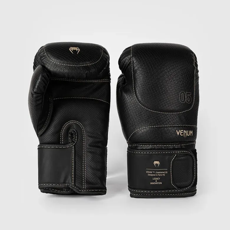 Venum Impact Evo Scales Boxing Gloves Black
