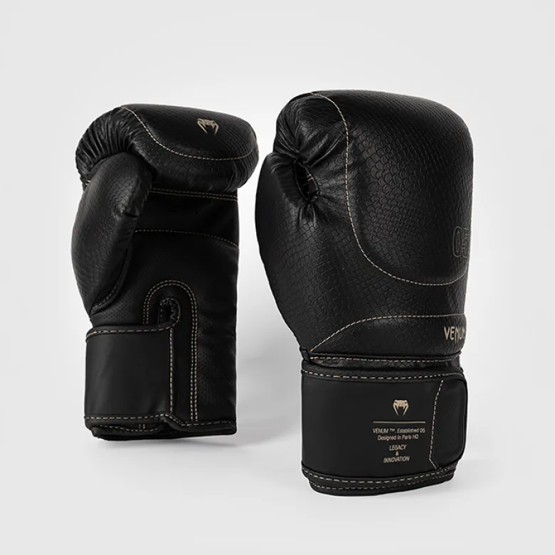 Venum Impact Evo Scales Boxing Gloves Black