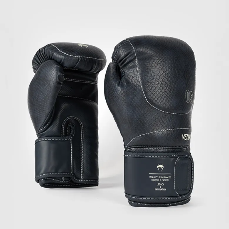 Venum Impact Evo Scales Boxing Gloves Midnight Blue