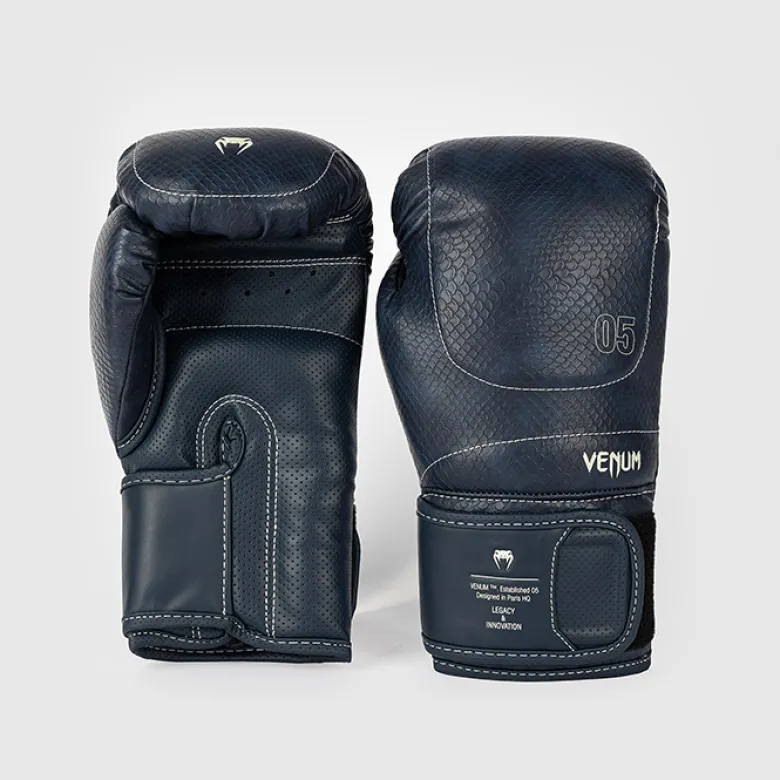 Venum Impact Evo Scales Boxing Gloves Midnight Blue
