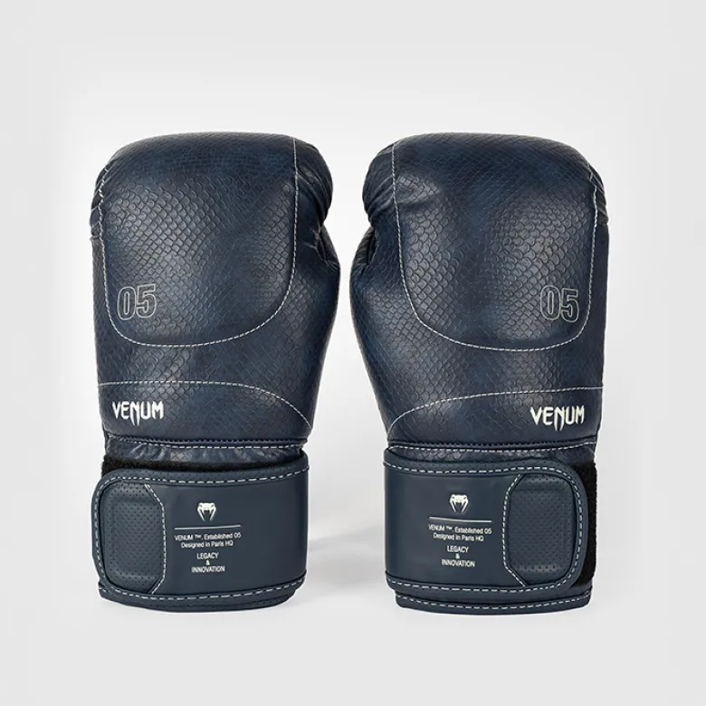Venum Impact Evo Scales Boxing Gloves Midnight Blue