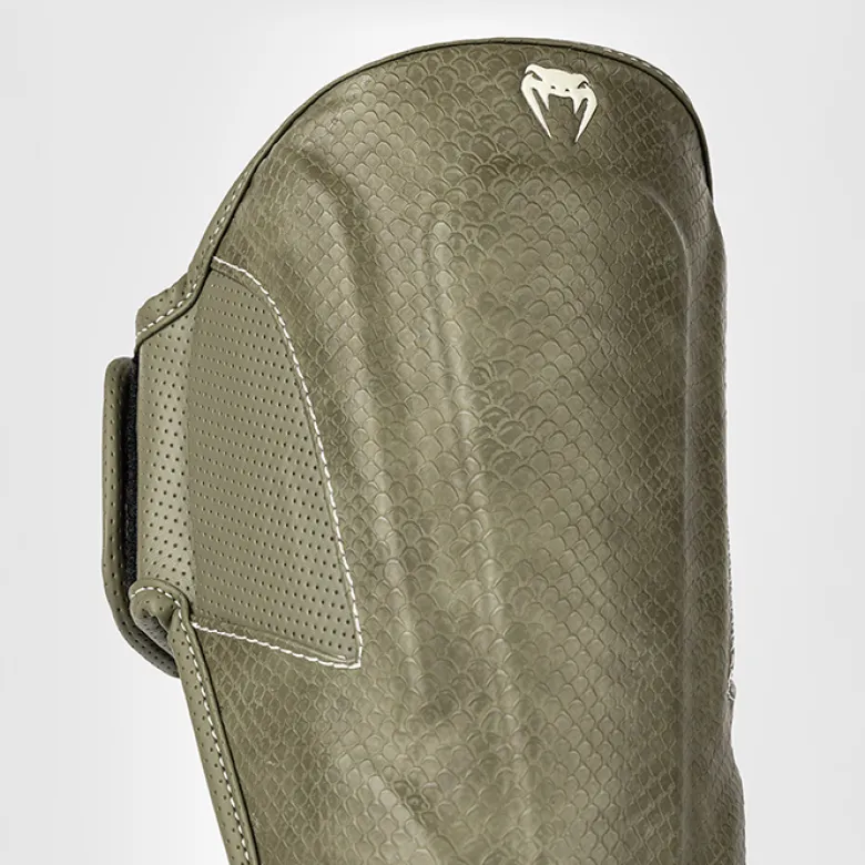Venum Impact Evo Scales Shinguards Army Green