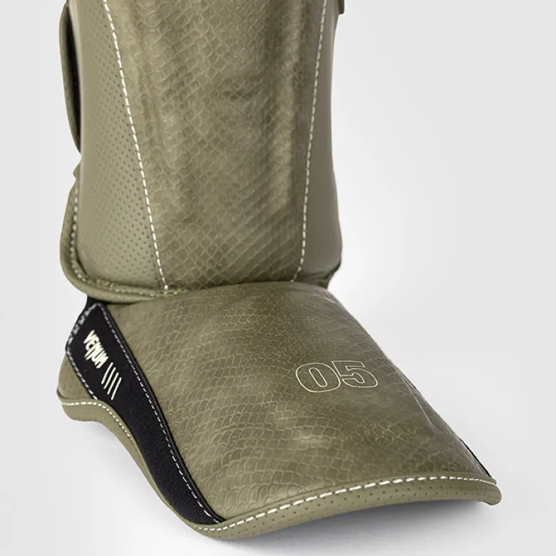 Venum Impact Evo Scales Shinguards Army Green