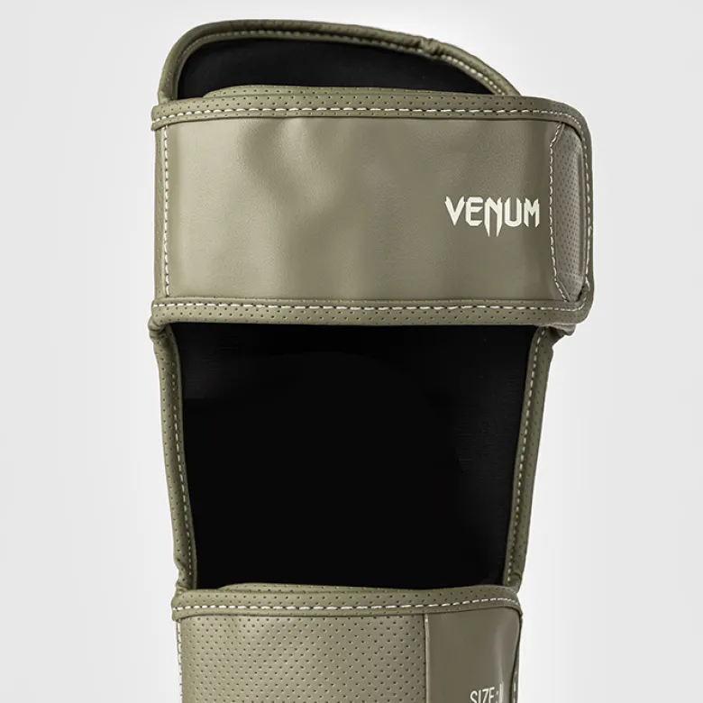 Venum Impact Evo Scales Shinguards Army Green