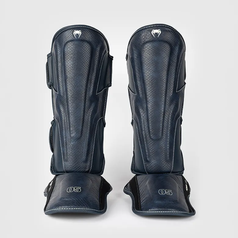 Venum Impact Evo Scales Shinguards Midnight Blue
