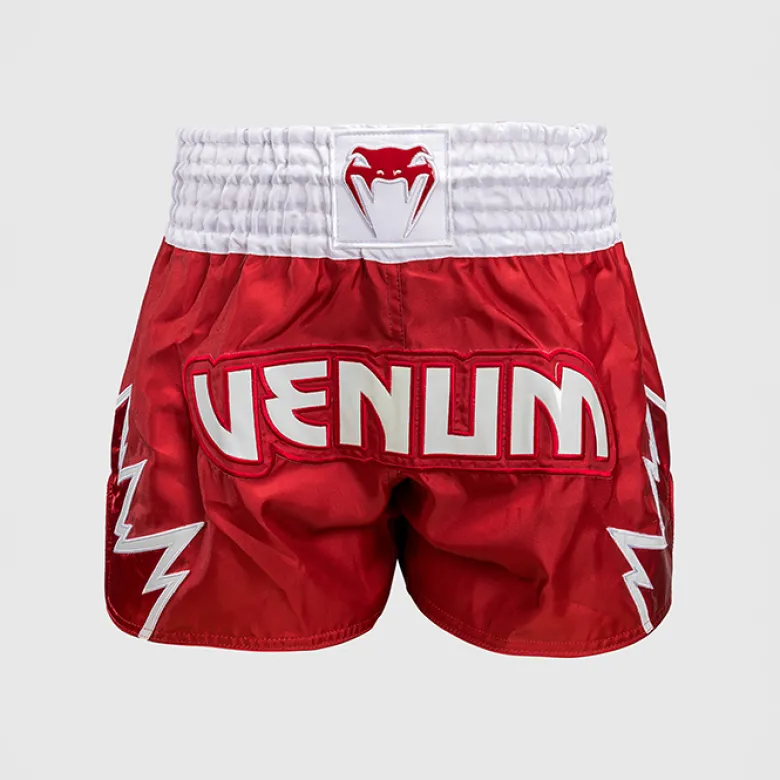 Venum Inferno Muay Thai Shorts Red/White