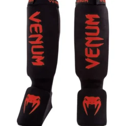 Venum Kontact Shinguards Black/Red