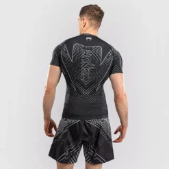Venum Midnight Fury Short Sleeves Rashguards Black/Grey/Silver
