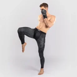 Venum Midnight Fury Spats Black/Grey/Silver