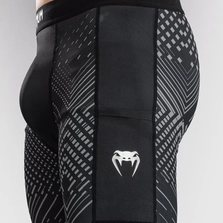 Venum Midnight Fury Spats Black/Grey/Silver