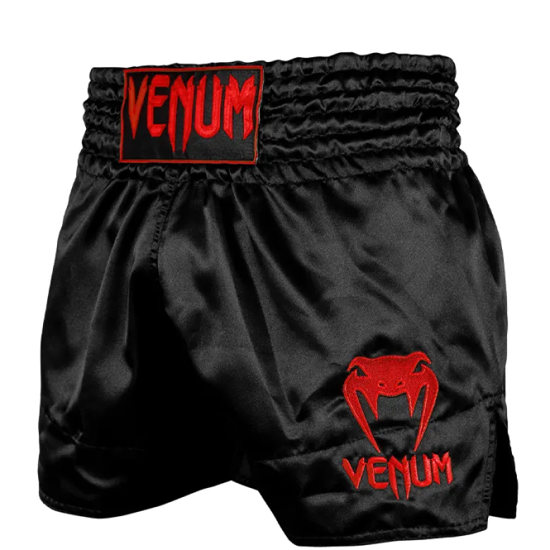 Venum Muay Thai Shorts Classic, Black/Red