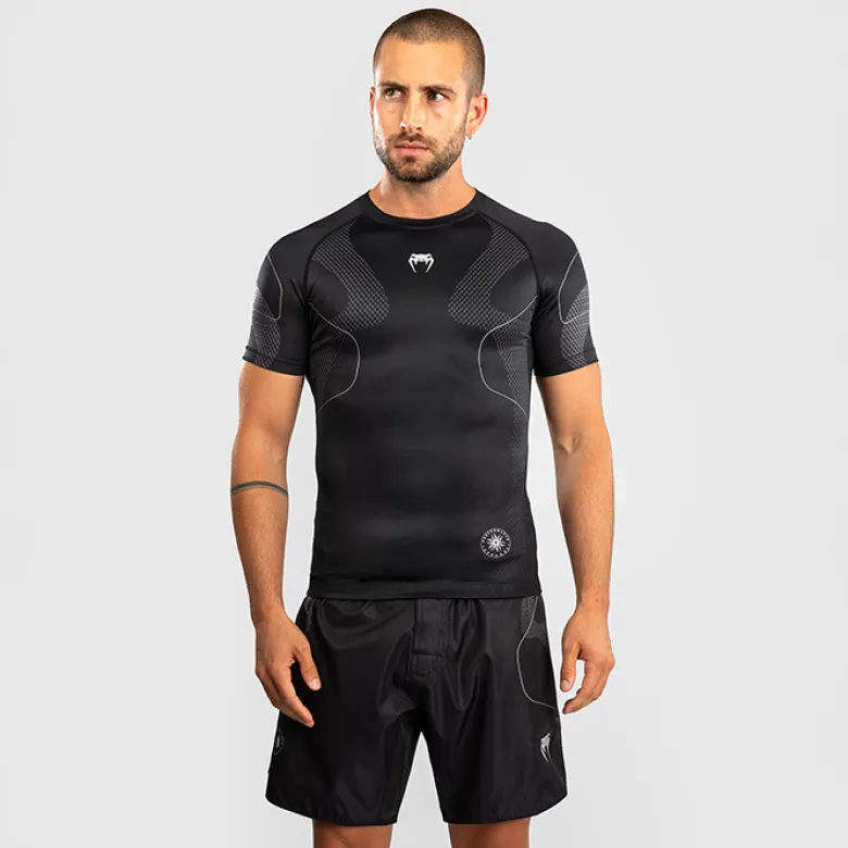 Venum Nexus Rashguards Short Sleeves Black/Silver