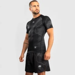 Venum Nexus Rashguards Short Sleeves Black/Silver