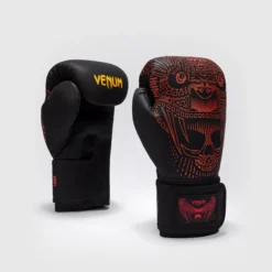 Venum Quetzal Fury Boxing Gloves Black/Fury Red/Tangerine