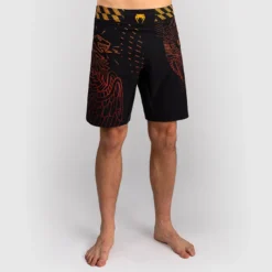 Venum Quetzal Fury Fightshorts Black/Fury Red/Tangerine