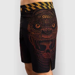 Venum Quetzal Fury Fightshorts Black/Fury Red/Tangerine