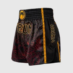 Venum Quetzal Fury Muay Thai Shorts Black/Fury Red/Tangerine