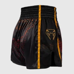 Venum Quetzal Fury Muay Thai Shorts Black/Fury Red/Tangerine