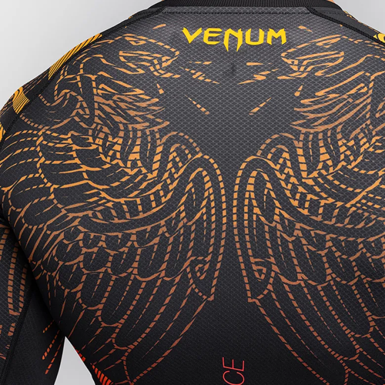 Venum Quetzal Fury Rashguards Longsleeves Black/Fury Red/Tangerine