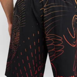 Venum Quetzal Fury Training Shorts Black/Fury Red/Tangerine